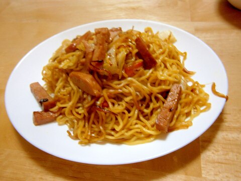 スパム入り塩焼きそば